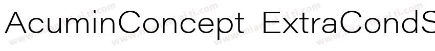 AcuminConcept ExtraCondSemibold字体转换